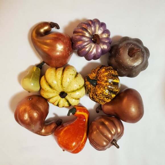 Lot of (10) Assorted Faux Fall Harvest for Your Autumn Display - Picture 6 of 6